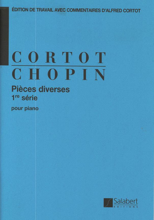 Pièces Diverses 1re série - Edition De Travail Avec Commentaires D'Alfred Cortot - Partition - pro klavír